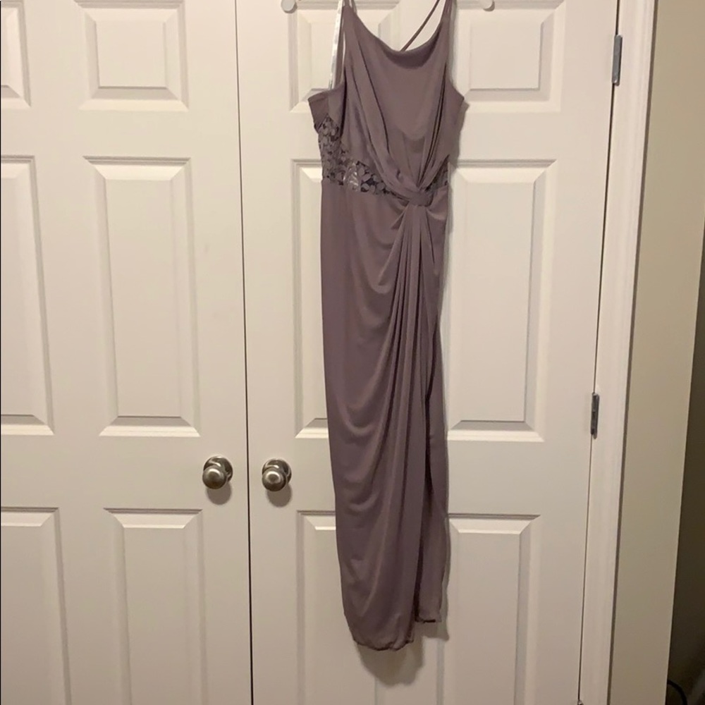 Portabello colored bridesmaids dress